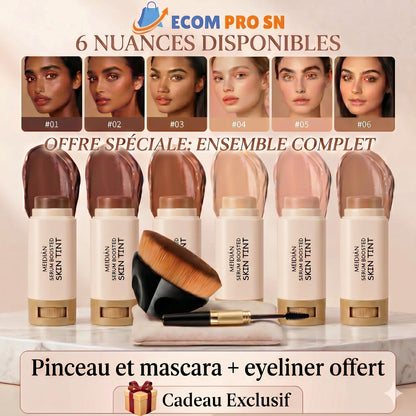 Stick fond de teint magique (1 pinceau offert et 1 mascara + eyeliner offert)