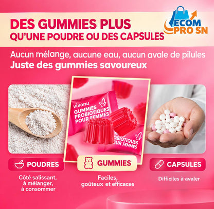 Gummies Probiotiques Femme