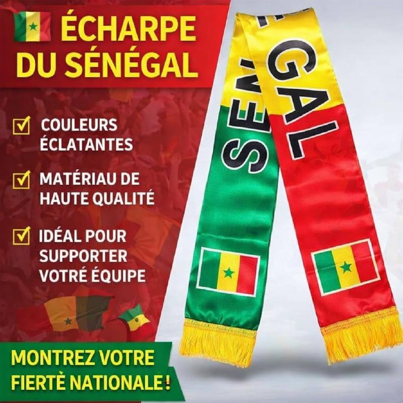 Écharpe Sénégal ( Offert pour chaque achat de maillot )